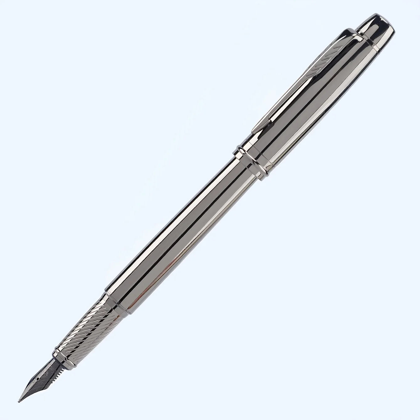 Stylo Plume Business en Métal – Édition "Gris Sidéral" (Pointe Iridium 0.5 mm)