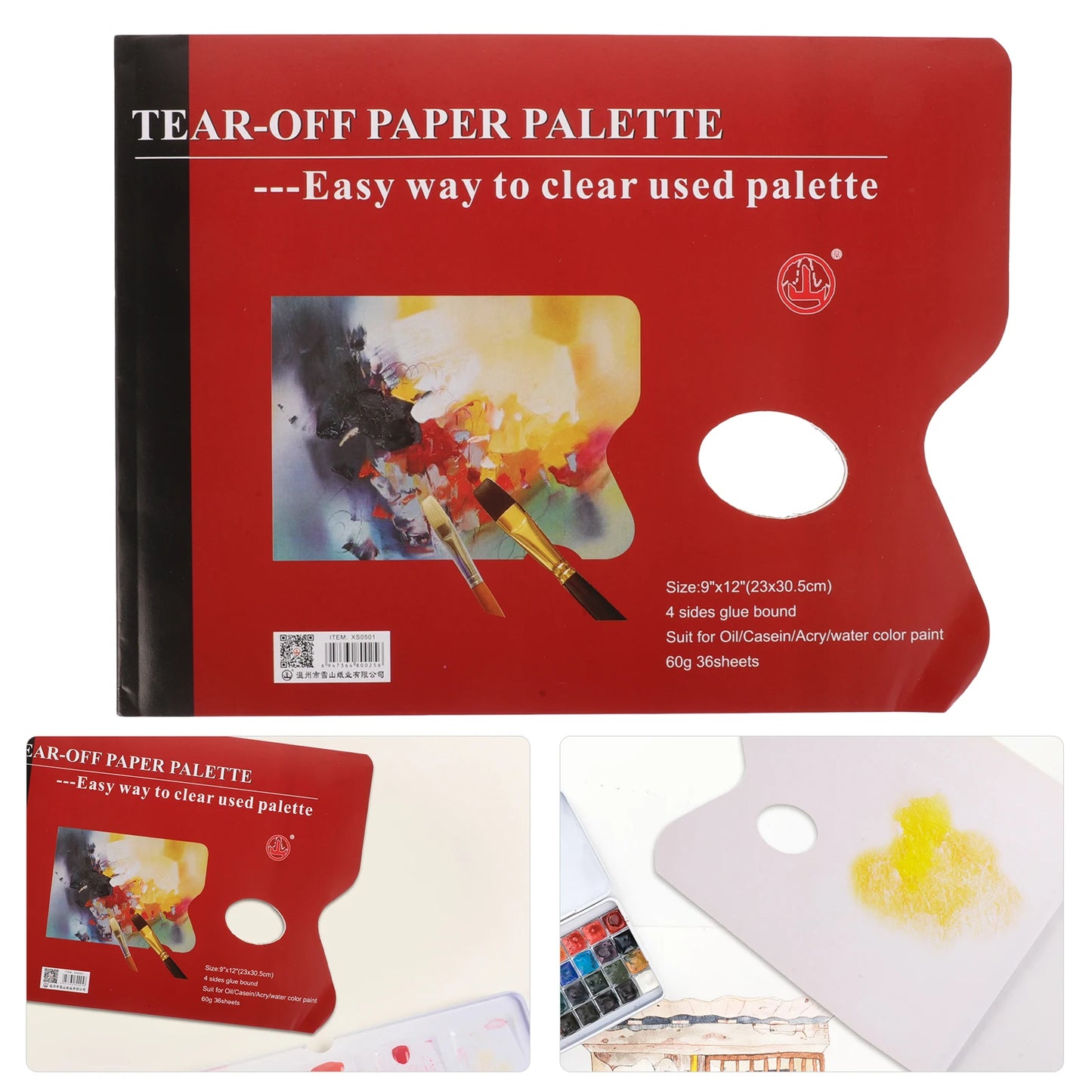 Bloc Palette de Papier Jetable pour Peinture (Anti-Transpercement)