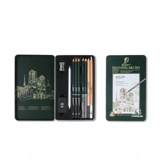 Coffret de Crayons Graphite Professionnels "Fini Mat"