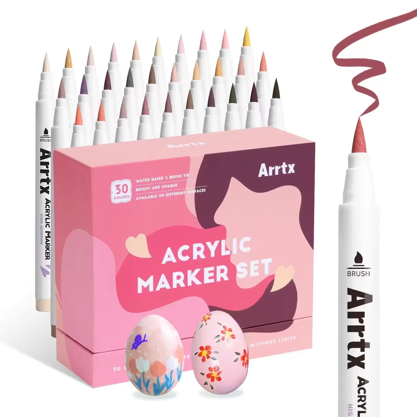Marqueurs Peinture Acrylique ARRTX – Pointes Pinceaux (Multi-supports)