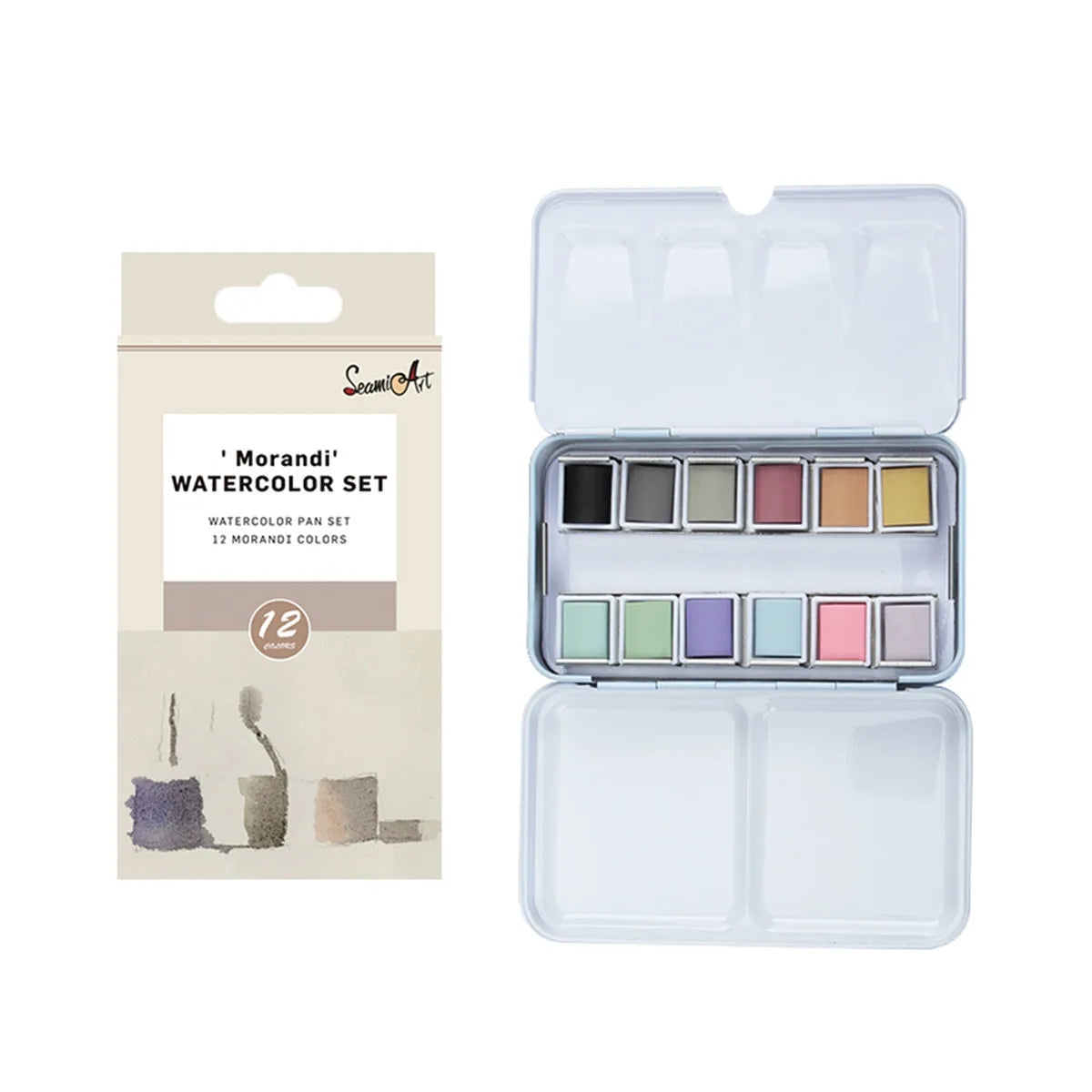 Palette d'Aquarelle de voyage premium (12 nuances)