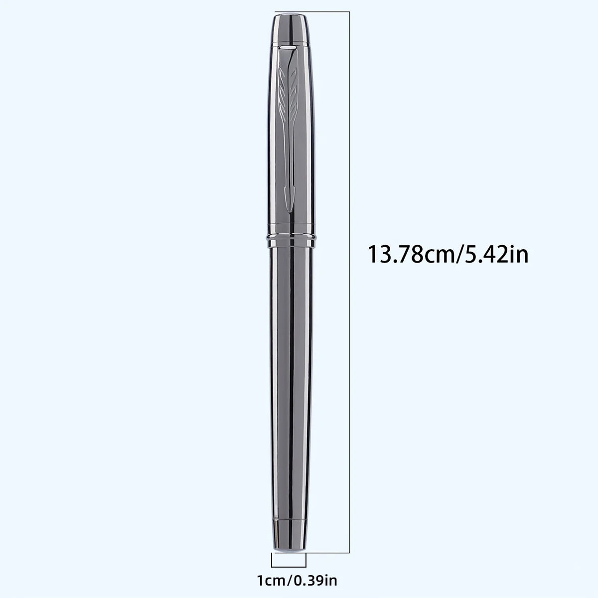 Stylo Plume Business en Métal – Édition "Gris Sidéral" (Pointe Iridium 0.5 mm)