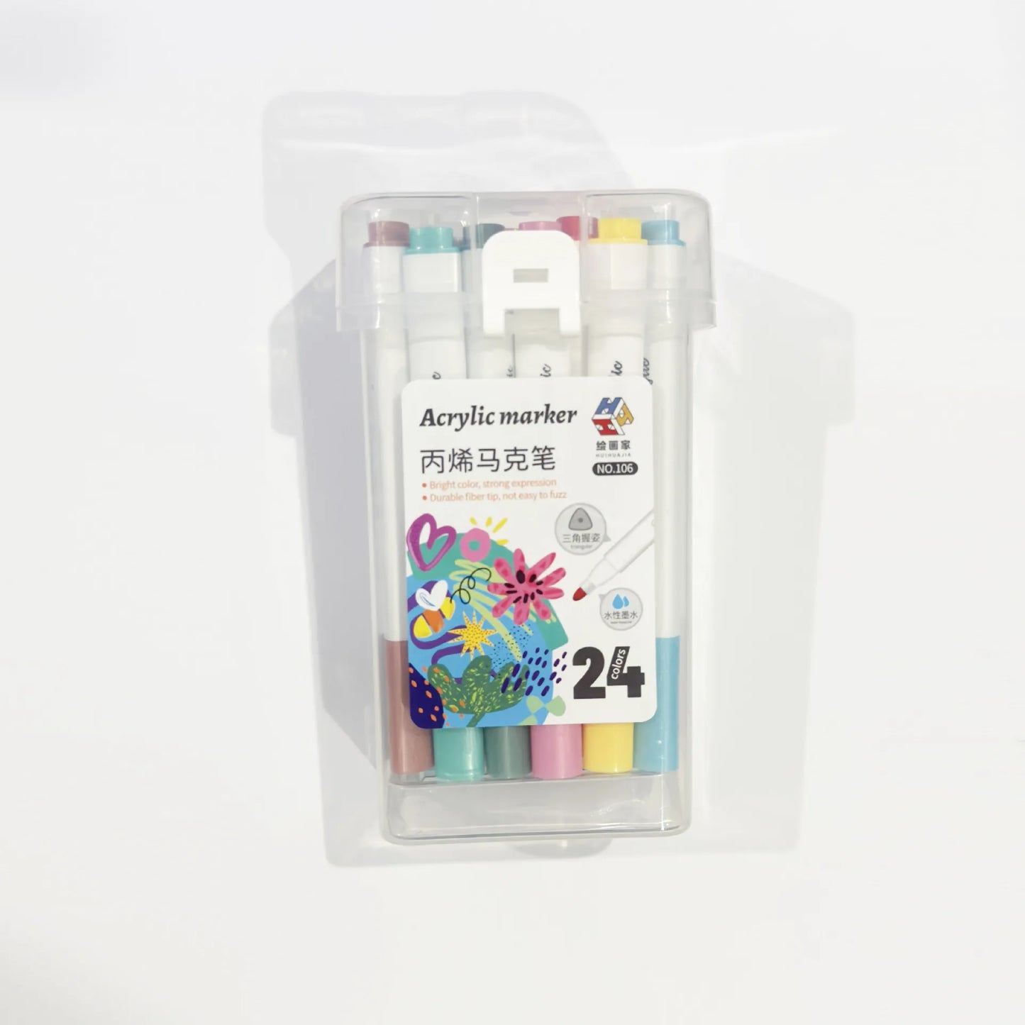 Marqueurs peinture acrylique pointe fine (coffert de de 24, 36 ou 48) - Édition Transportable