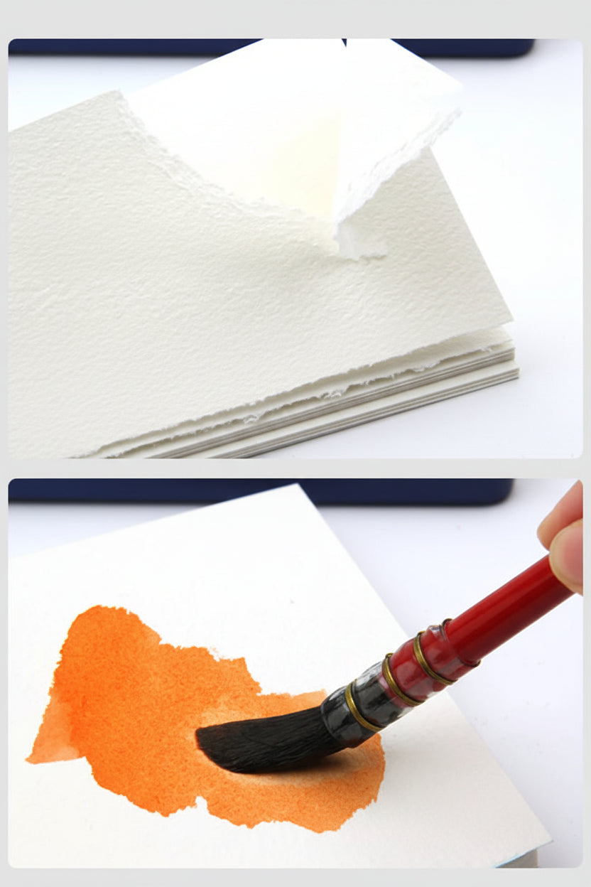 Carnet Aquarelle Carré - Grain Moyen (230g)