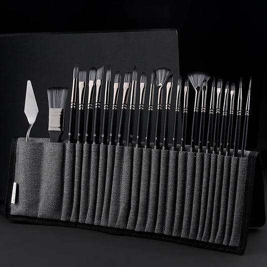 Mallette d'Artiste Premium – Set de 25 Pièces avec Trousse de Transport en Toile