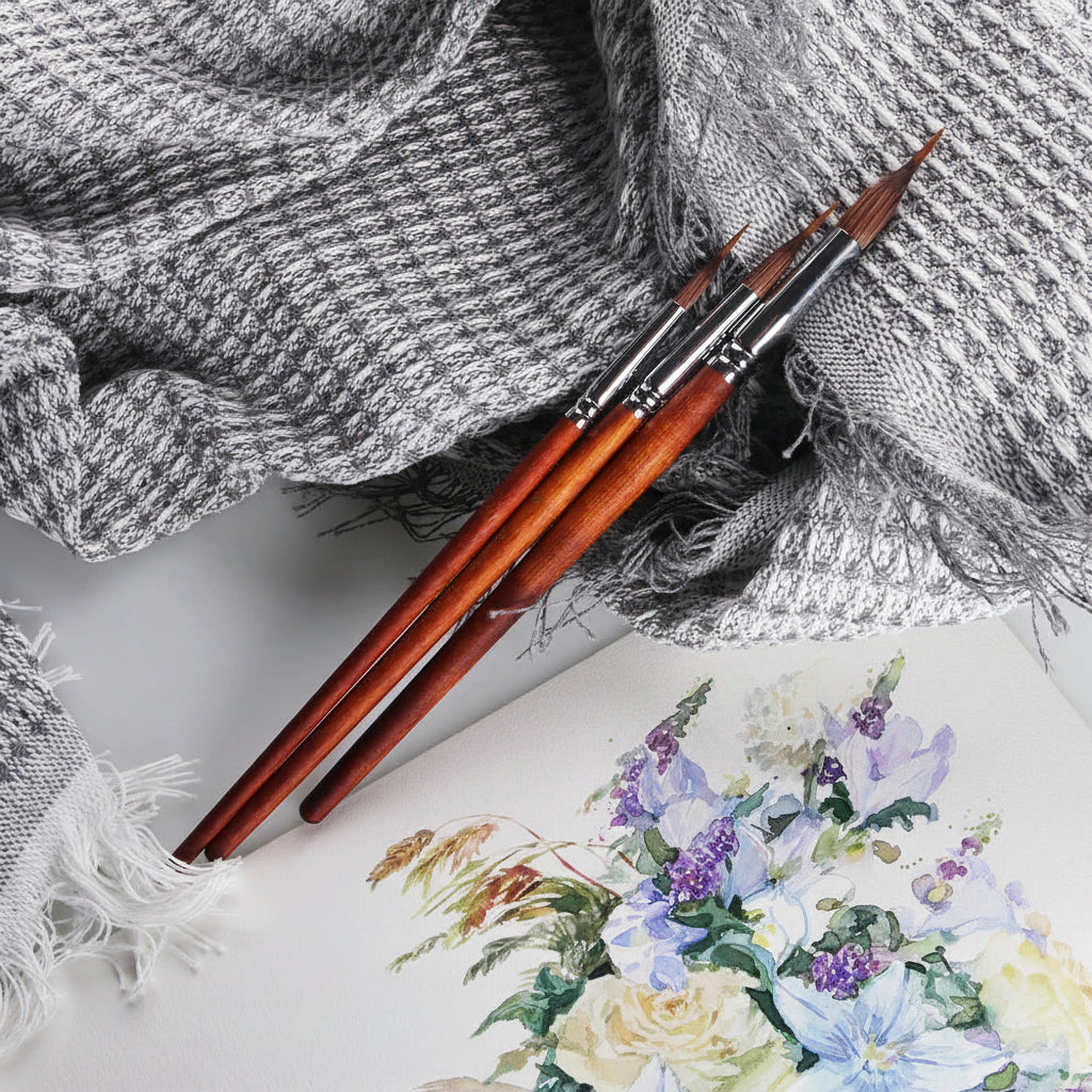 Pinceau Traceur Liner Long pour Aquarelle & Détails