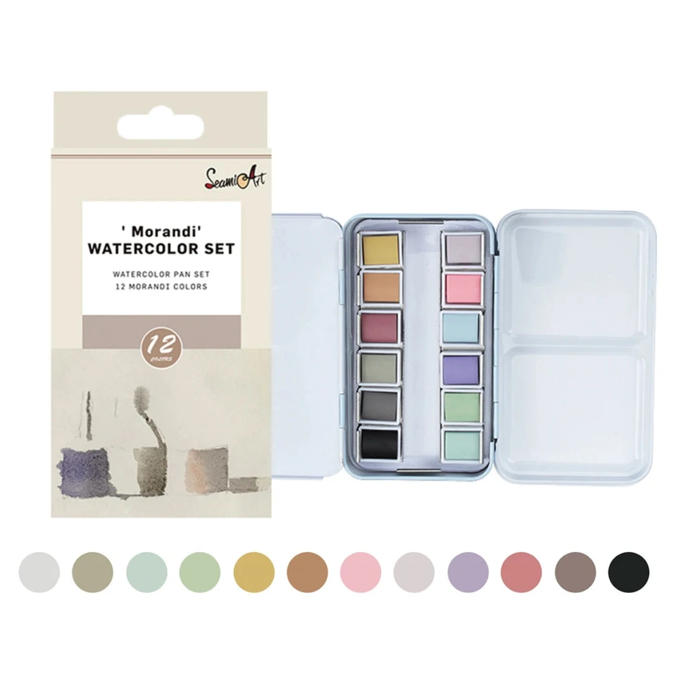 Palette d'Aquarelle de voyage premium (12 nuances)
