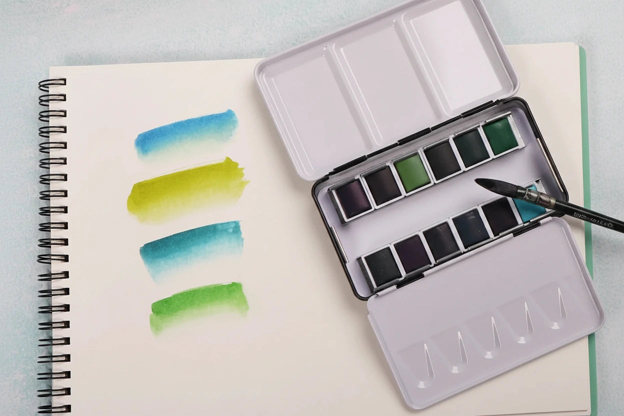 Palette d'Aquarelle de voyage premium (12 nuances)