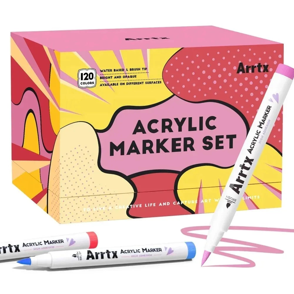 Marqueurs Peinture Acrylique ARRTX – Pointes Pinceaux (Multi-supports)