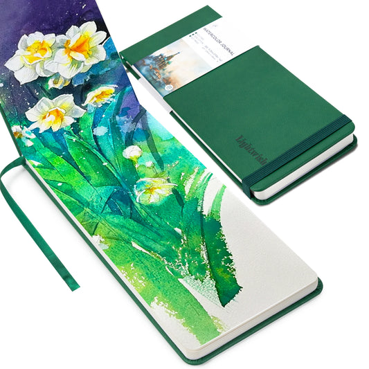 Carnet d'Aquarelle 100% Coton 300g/m² – Format Panorama Studio