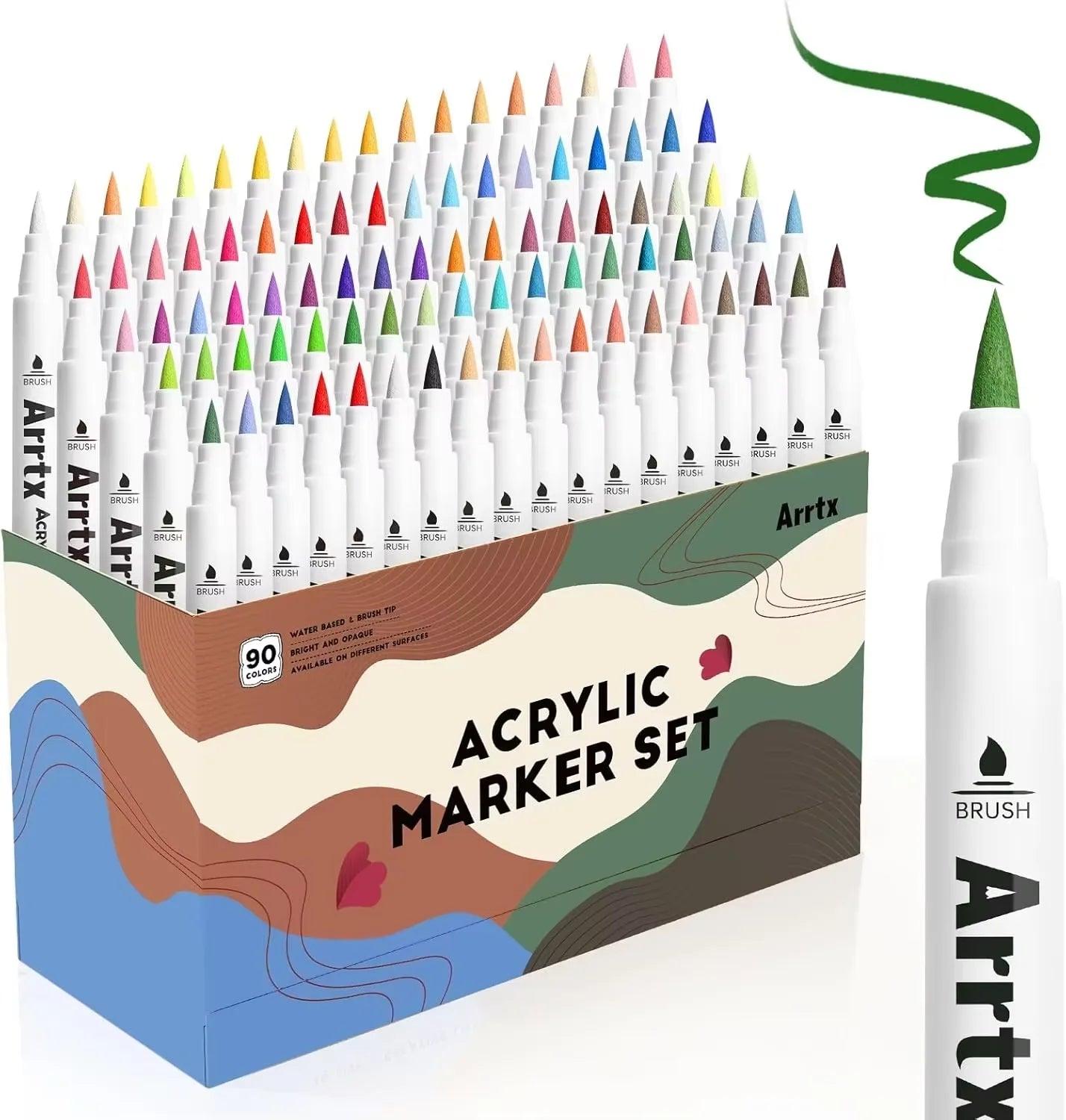Marqueurs Peinture Acrylique ARRTX – Pointes Pinceaux (Multi-supports)