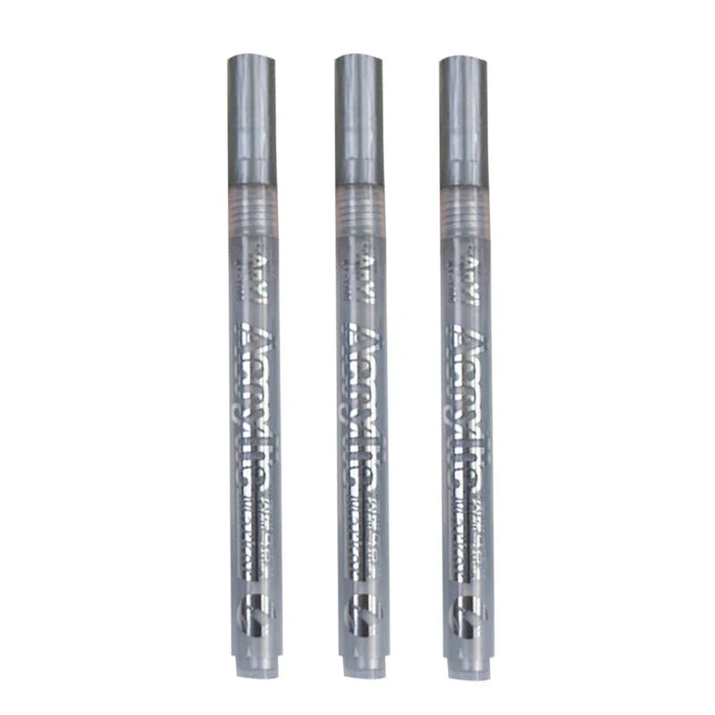 Marqueurs Peinture Acrylique pack de 3 - Pointe Ultra-Fine (Détails & Finitions)