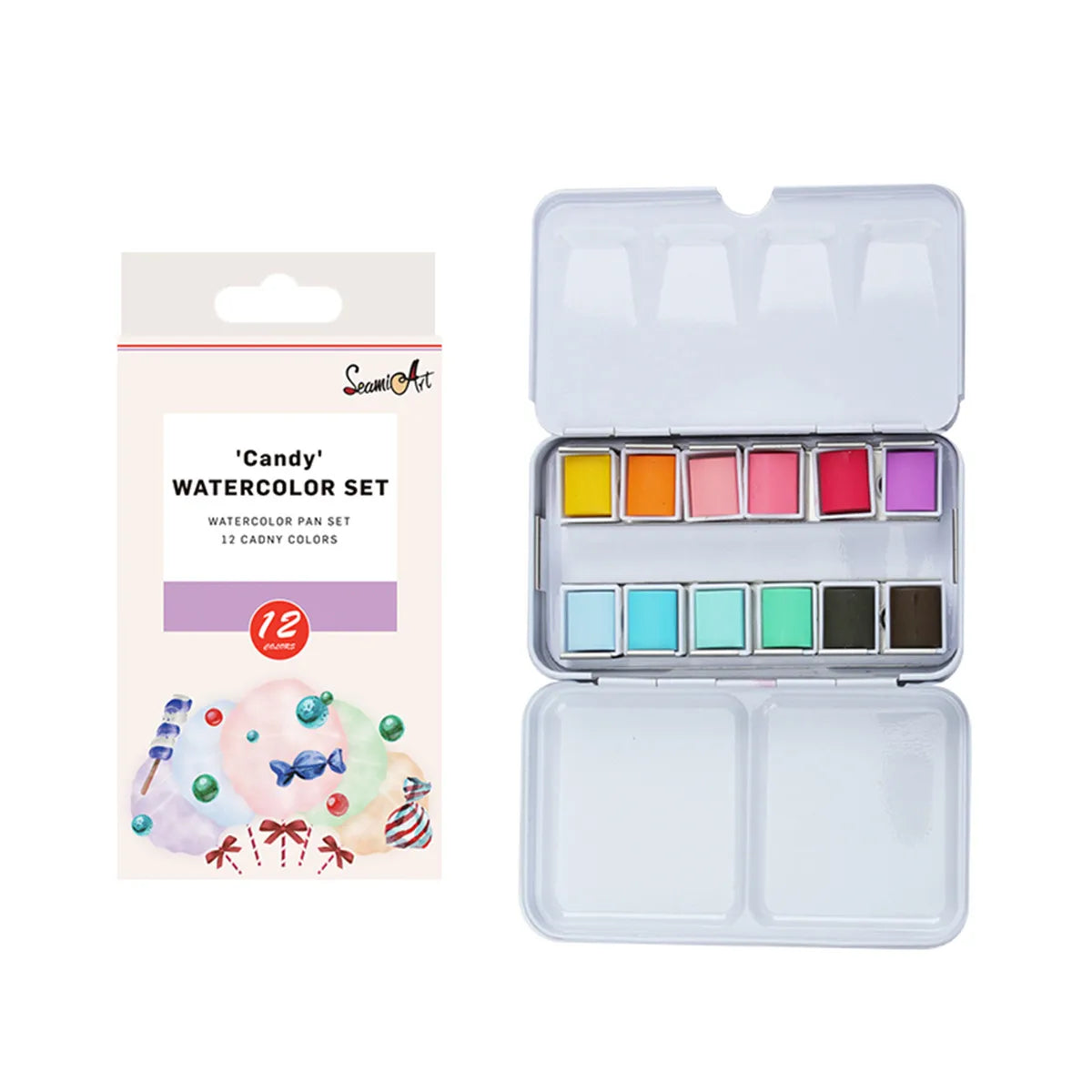 Palette d'Aquarelle de voyage premium (12 nuances)