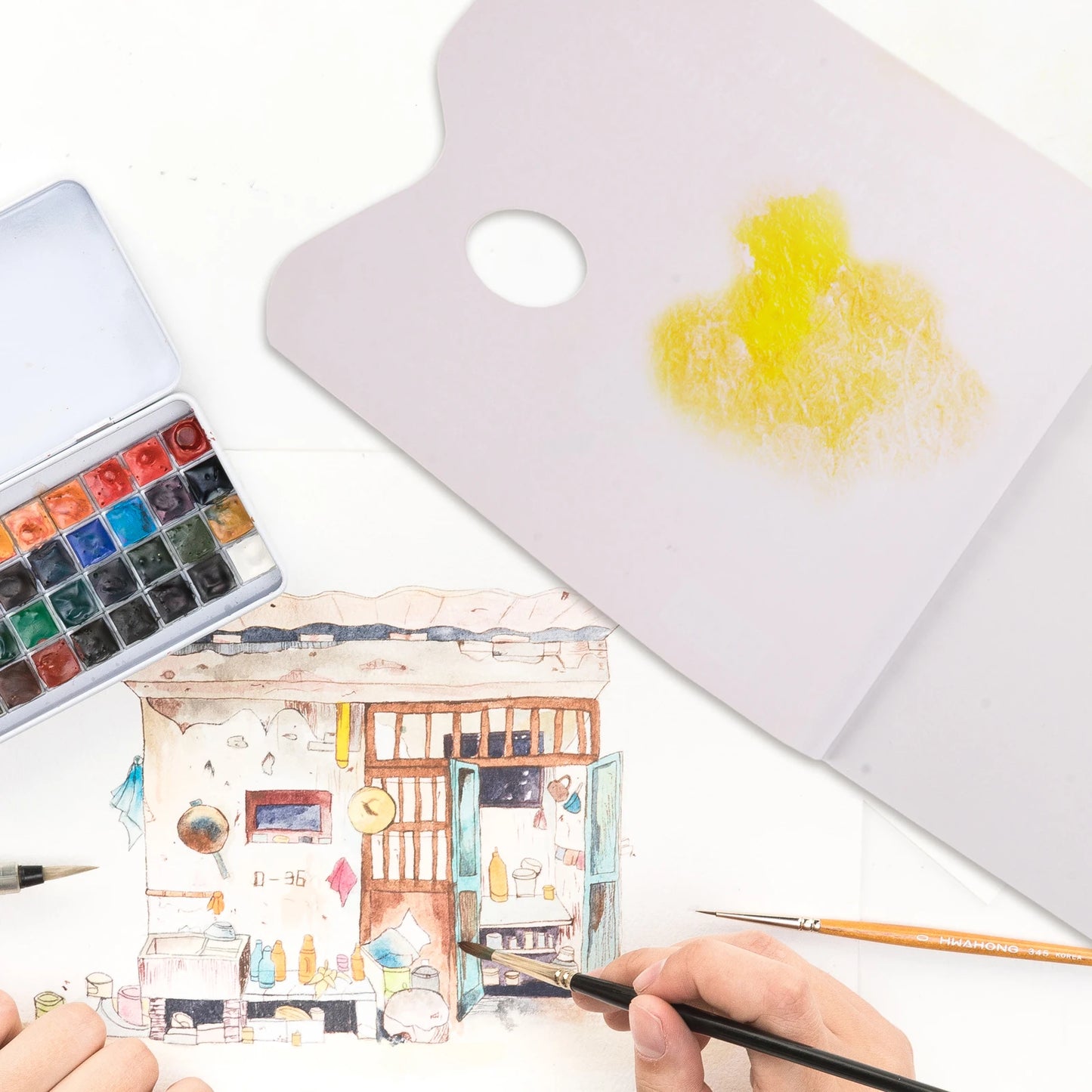 Bloc Palette de Papier Jetable pour Peinture (Anti-Transpercement)