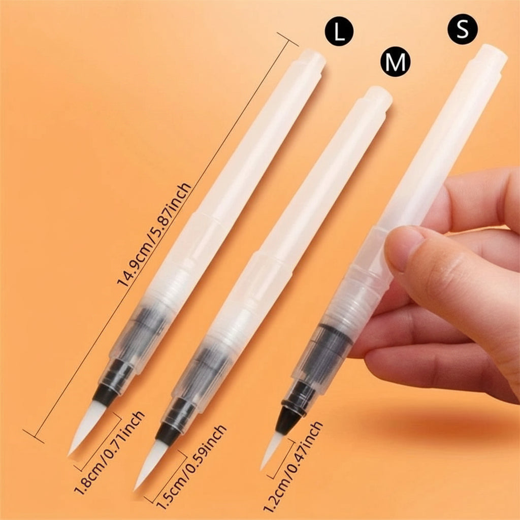 Le Set de Stylos Pinceaux Rechargeables - Aquarelle & Calligraphie Nomade