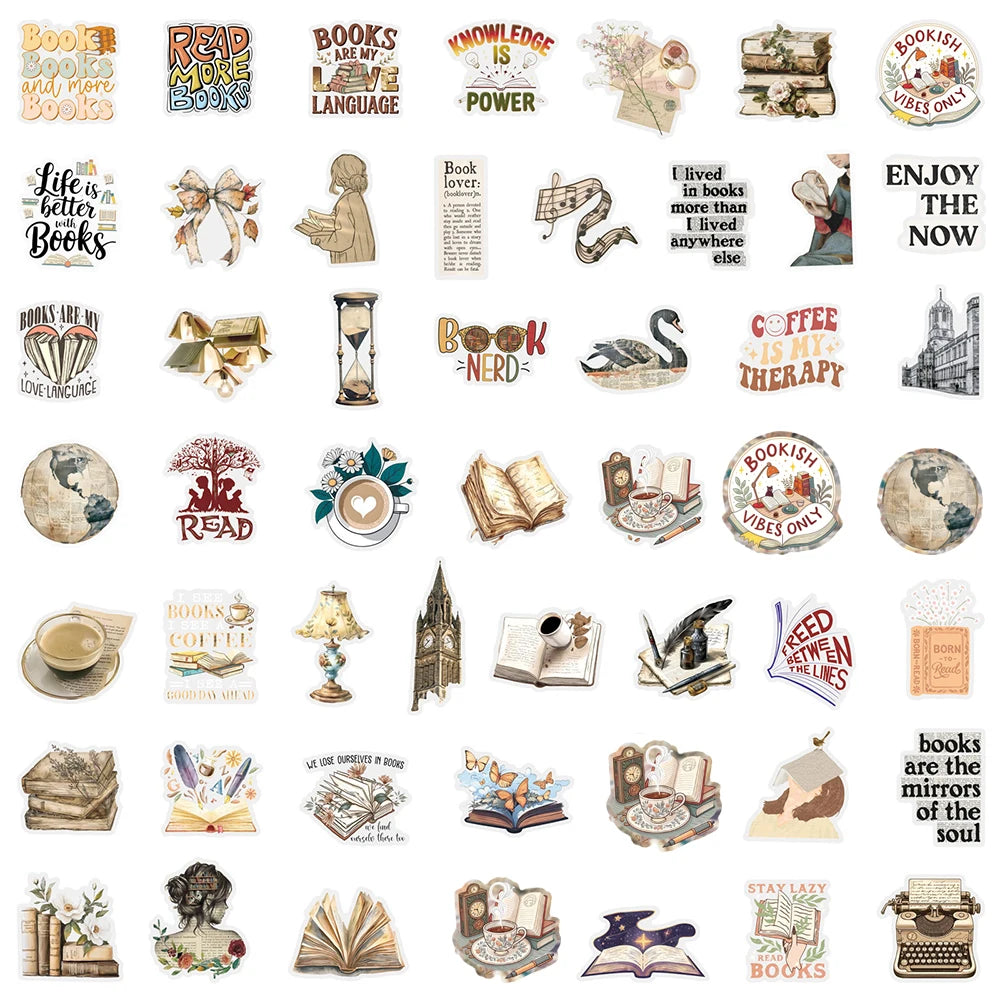 Stickers Transparents "Amour des Livres"