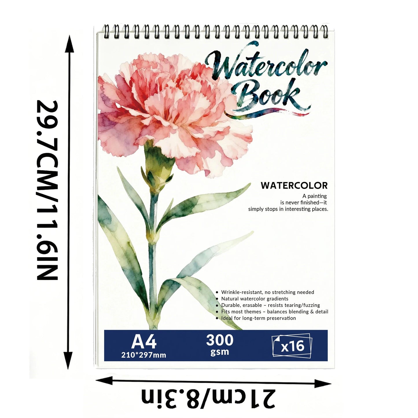 Carnet Aquarelle Premium - Papier 300g