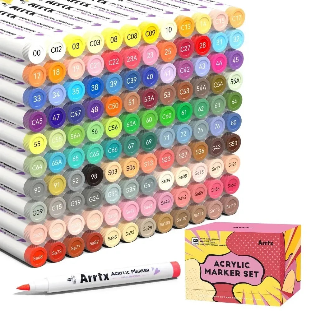 Marqueurs Peinture Acrylique ARRTX – Pointes Pinceaux (Multi-supports)