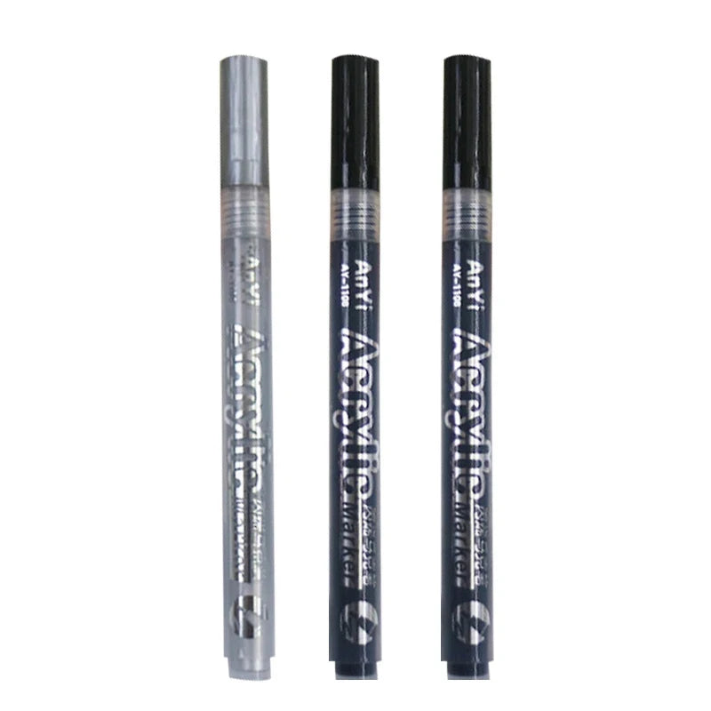 Marqueurs Peinture Acrylique pack de 3 - Pointe Ultra-Fine (Détails & Finitions)
