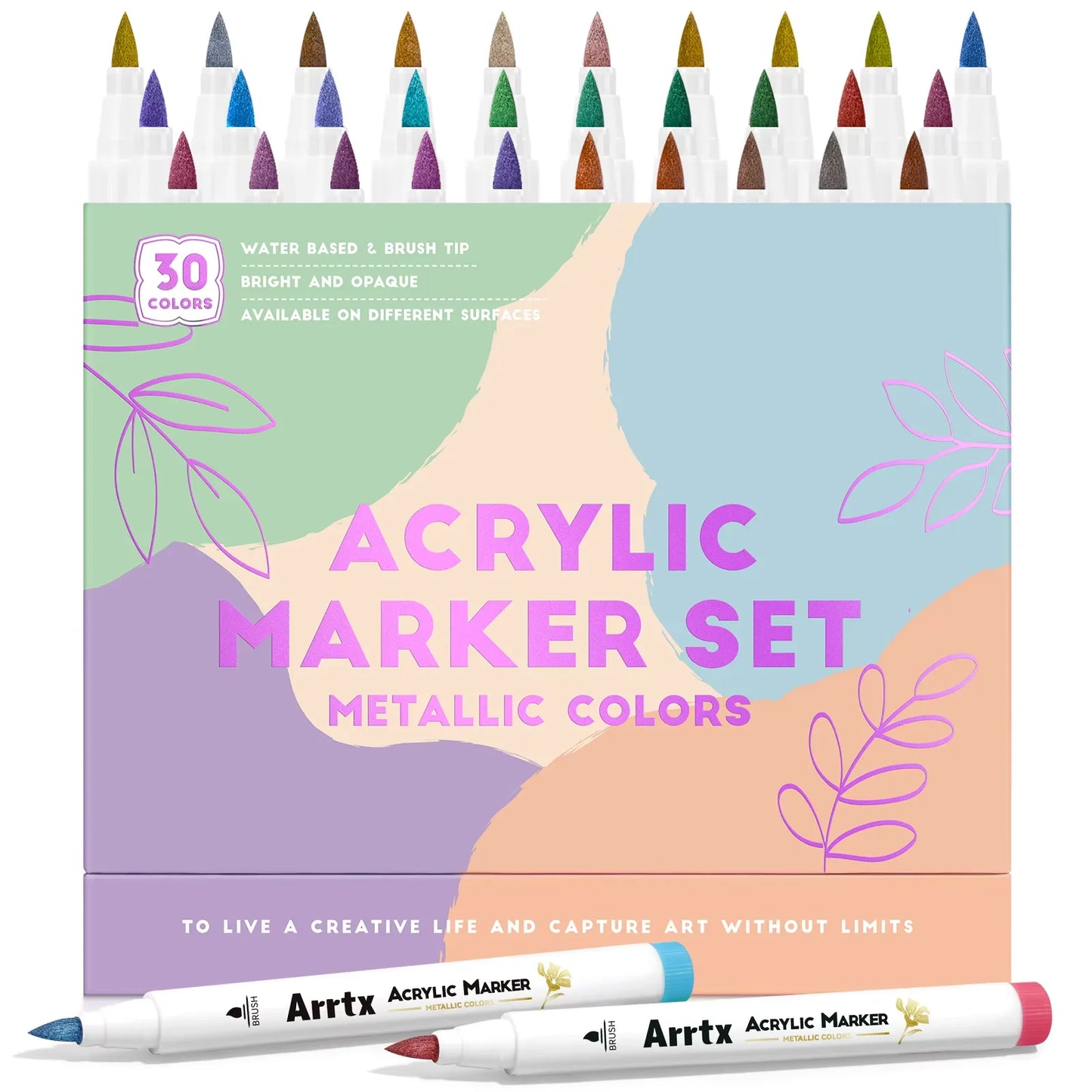 Marqueurs Peinture Acrylique ARRTX – Pointes Pinceaux (Multi-supports)