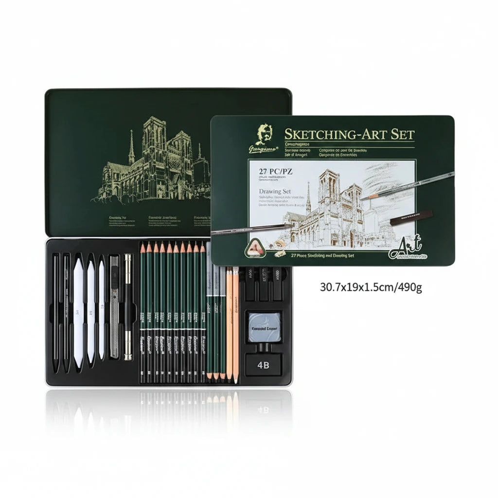 Coffret de Crayons Graphite Professionnels "Fini Mat"