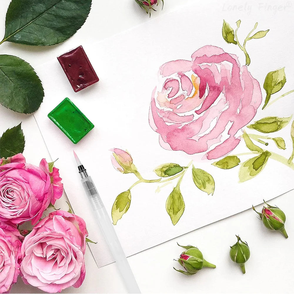 Le Set de Stylos Pinceaux Rechargeables - Aquarelle & Calligraphie Nomade