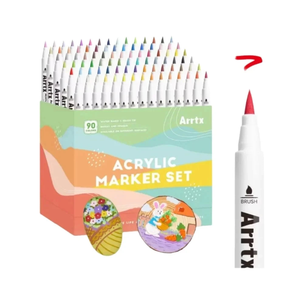 Marqueurs Peinture Acrylique ARRTX – Pointes Pinceaux (Multi-supports)