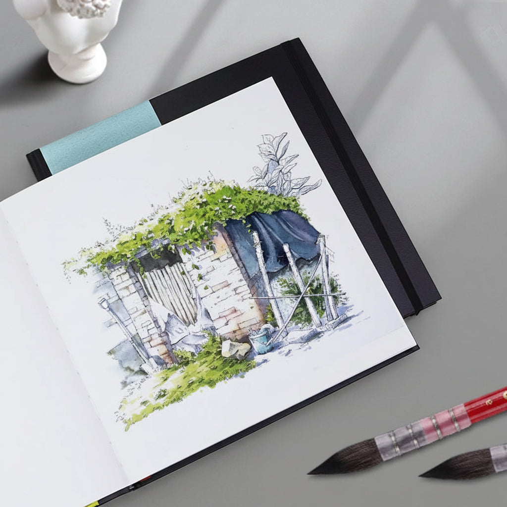 Carnet Aquarelle Carré - Grain Moyen (230g)