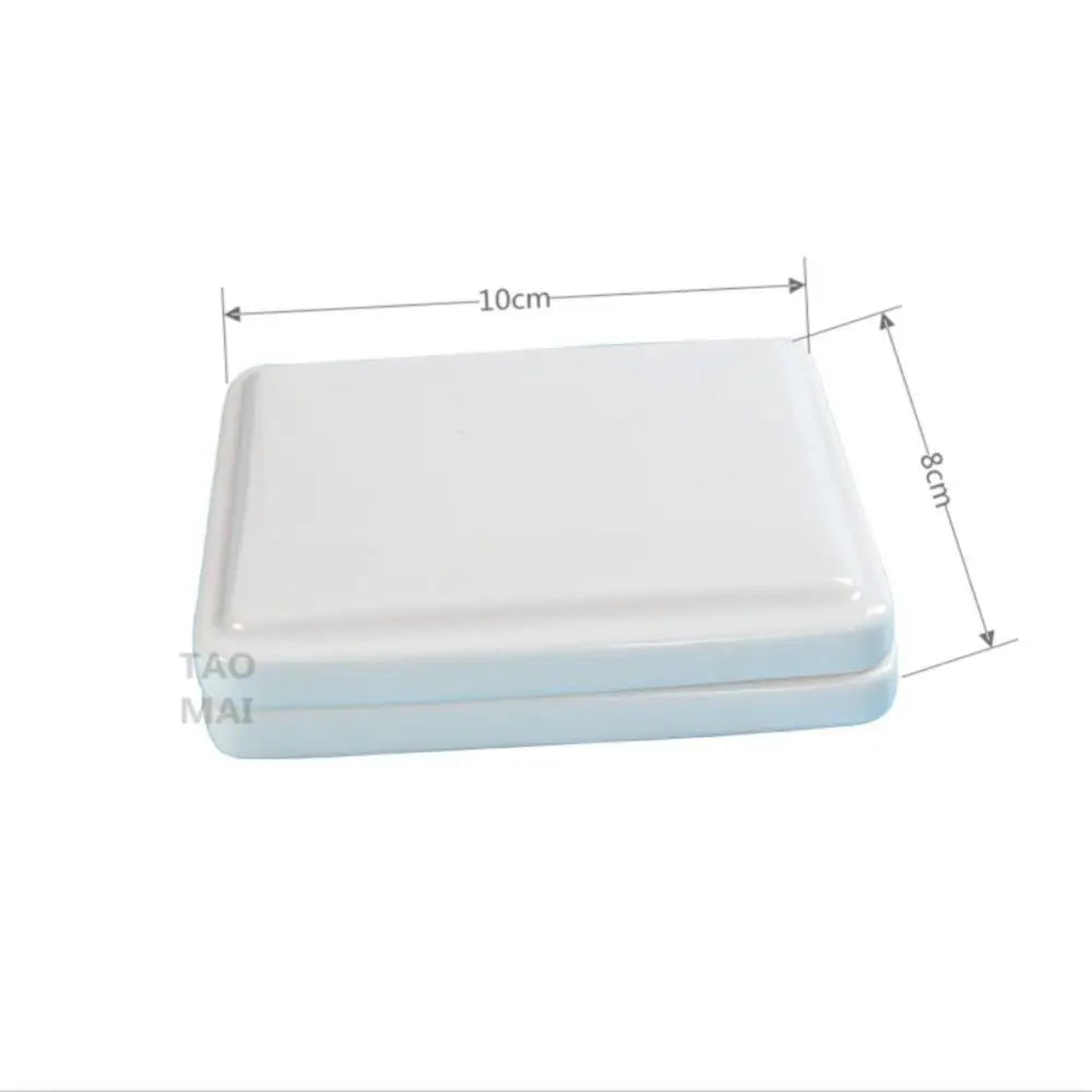 Palette Aquarelle Portable en Céramique Blanche (12 Godets)
